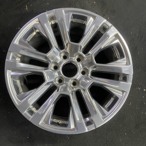 20" SIERRA 1500 PICKUP 19 , 20x9, 12 spoke, V spoke, opt RTL Original OEM Wheel - Angle View