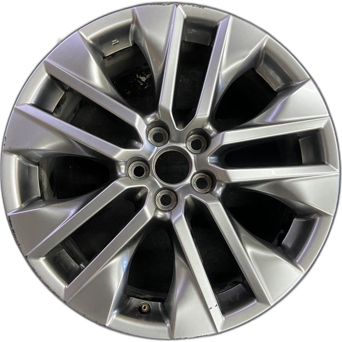 19" RAV4 19-20 19x7.5 , , silver inlay Original OEM Wheel Rim - Front View