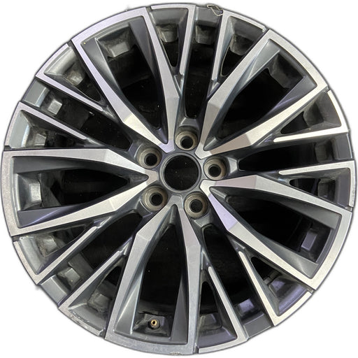 20" XT4 24-25 20x8.5, 5 V spoke Original OEM Wheel Rim - Front View