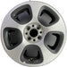15" FIAT 500 13 2 Dr 15x6.5 silver Original OEM Wheel Rim - Front View