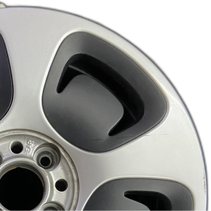 15" FIAT 500 13 2 Dr 15x6.5 silver Original OEM Wheel Rim - Side Profile