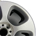 15" FIAT 500 13 2 Dr 15x6.5 silver Original OEM Wheel Rim - Side Profile