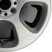 15" FIAT 500 13 2 Dr 15x6.5 silver Original OEM Wheel Rim - Close-Up Detail