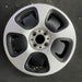 15" FIAT 500 13 2 Dr 15x5.5 silver Original OEM Wheel Rim - Front View