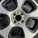 15" FIAT 500 13 2 Dr 15x5.5 silver Original OEM Wheel Rim - Angle View