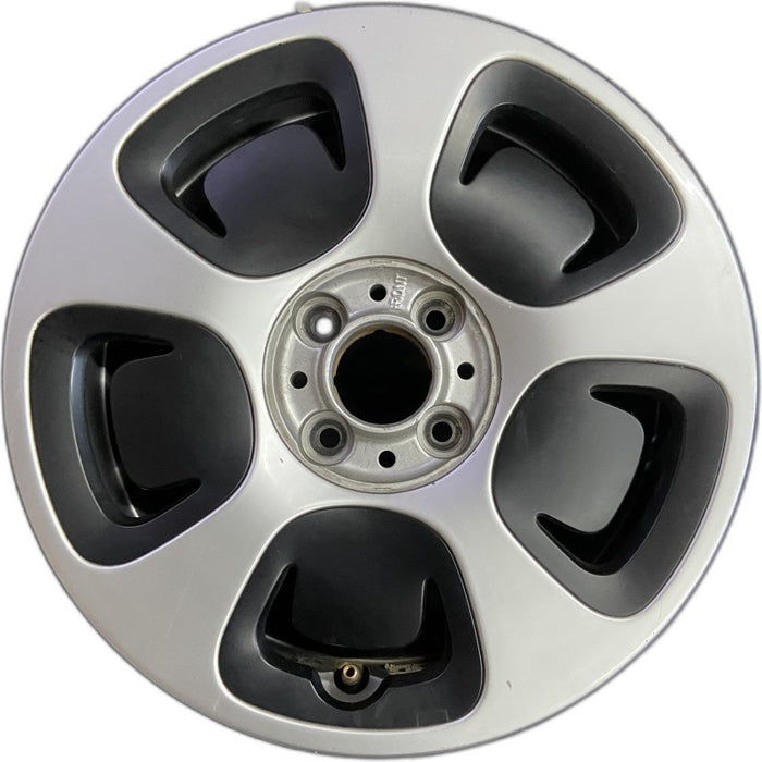15" FIAT 500 13 2 Dr 15x5.5 silver Original OEM Wheel Rim - Front View