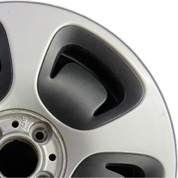 15" FIAT 500 13 2 Dr 15x5.5 silver Original OEM Wheel Rim - Side Profile