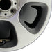 15" FIAT 500 13 2 Dr 15x5.5 silver Original OEM Wheel Rim - Close-Up Detail