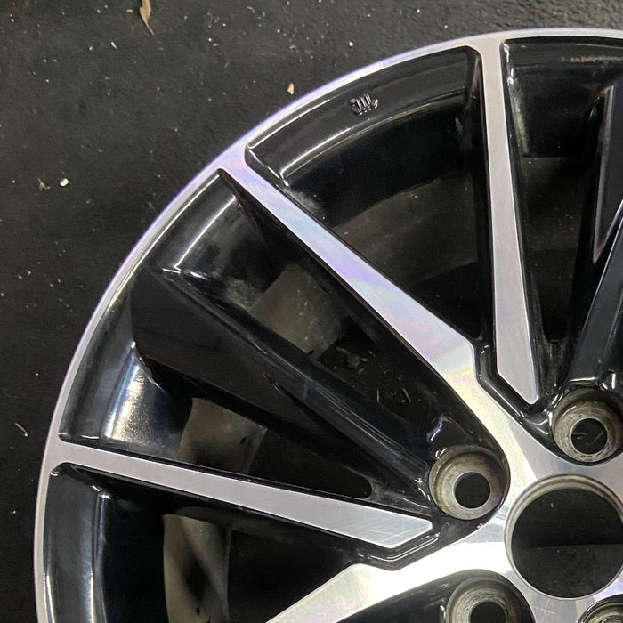 18" CAMRY 21-24 18x8 alloy 15 spoke machined black Original OEM Wheel Rim