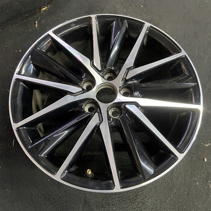 18" CAMRY 21-24 18x8 alloy 15 spoke machined black Original OEM Wheel Rim