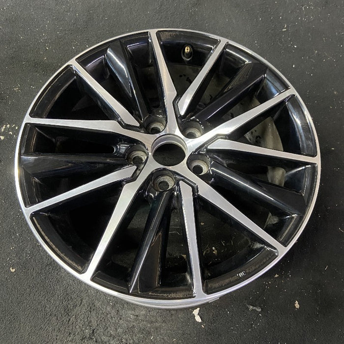 18" CAMRY 21-24 18x8 alloy 15 spoke machined black Original OEM Wheel Rim