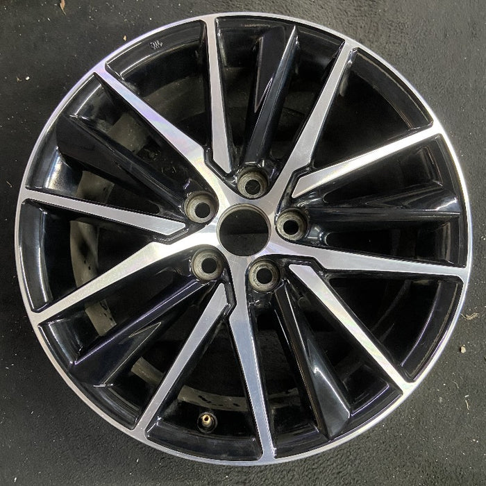 18" CAMRY 21-24 18x8 alloy 15 spoke machined black Original OEM Wheel Rim