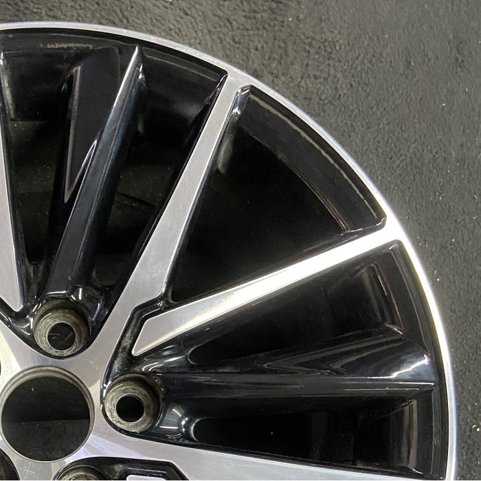 18" CAMRY 21-24 18x8 alloy 15 spoke machined black Original OEM Wheel Rim