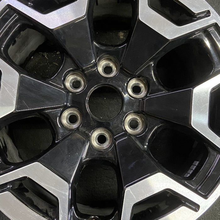 18" FORD F150 LIGHTNING 22-24 18x8.5 machined black Original OEM Wheel Rim - Angle View