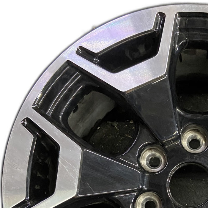 18" FORD F150 LIGHTNING 22-24 18x8.5 machined black Original OEM Wheel Rim - Angle View