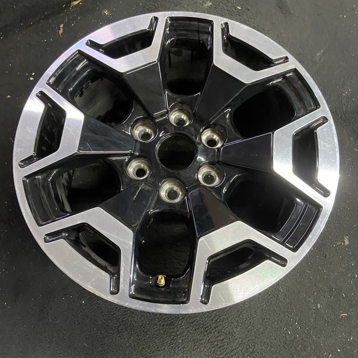 18" FORD F150 LIGHTNING 22-24 18x8.5, machined black Original OEM Wheel Rim - Side Profile