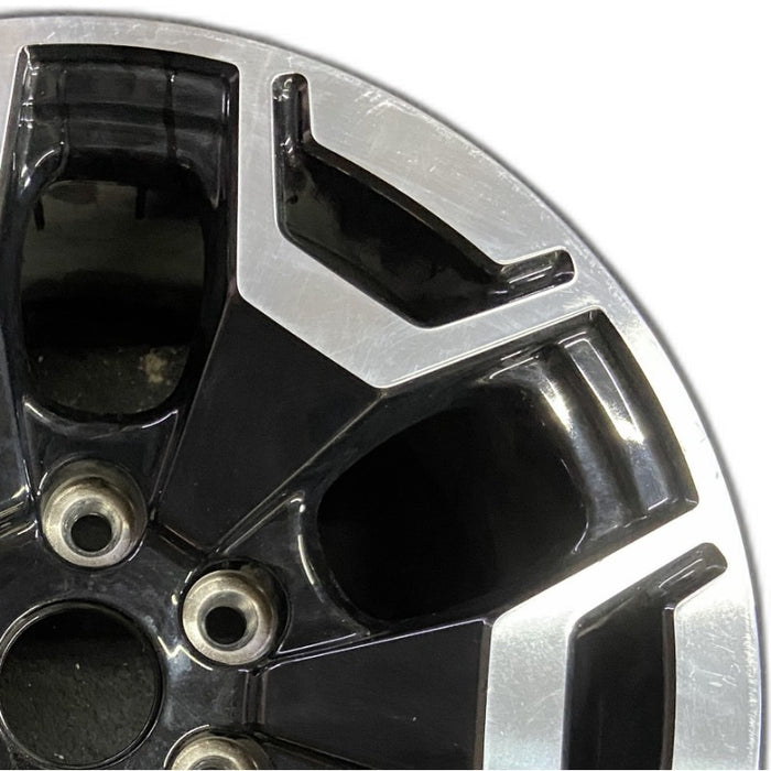 18" FORD F150 LIGHTNING 22-24 18x8.5 machined black Original OEM Wheel Rim - Side Profile