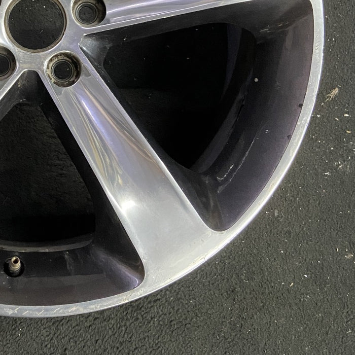 20" CHALLENGER 15-17 20x8 aluminum 5 individual spokes polished with pockets - Back View