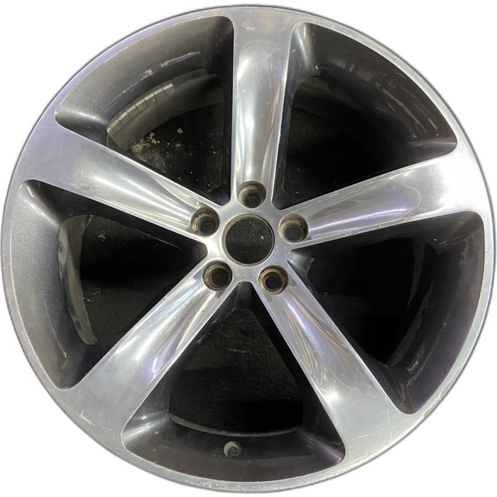 20" CHALLENGER 15-17 20x8 aluminum 5 individual spokes polished with pockets - Front View