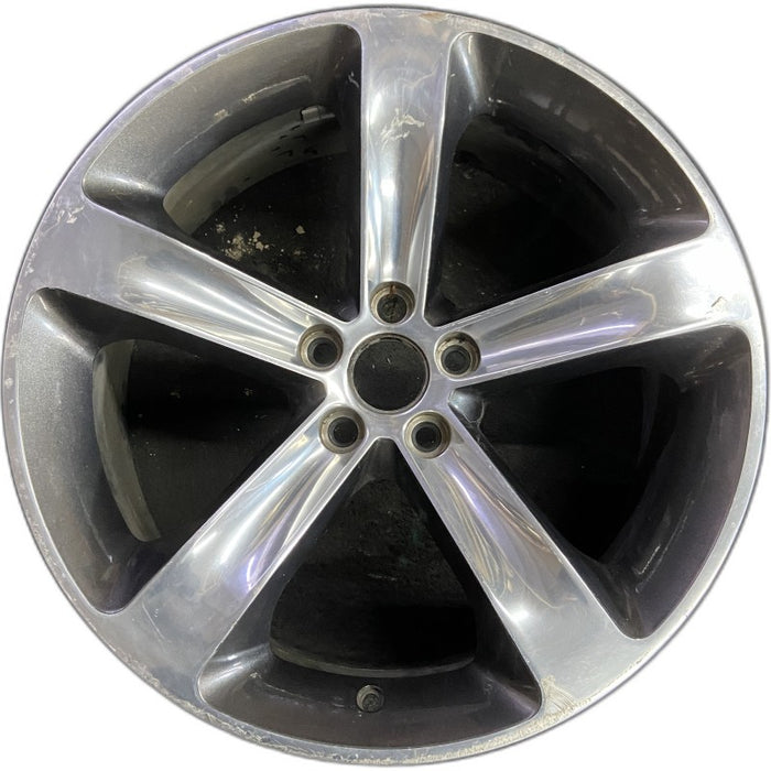 20" CHALLENGER 15-17 20x8 aluminum 5 individual spokes polished with pockets - Front View