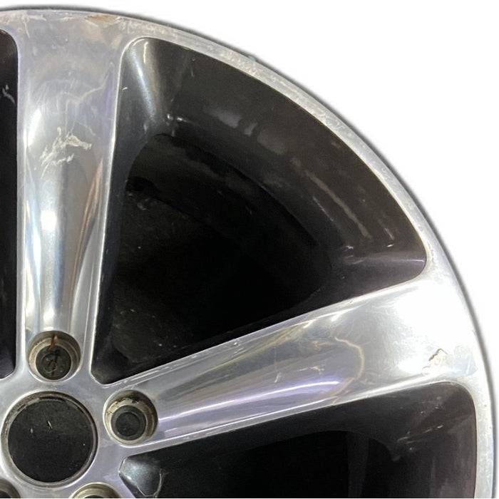 20" CHALLENGER 15-17 20x8 aluminum 5 individual spokes polished with pockets - Side Profile