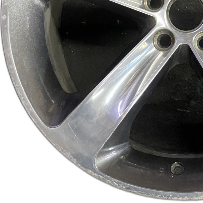 20" CHALLENGER 15-17 20x8 aluminum 5 individual spokes polished with pockets - Back View