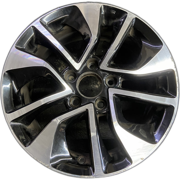 16" CIVIC 13 16x6.5, , curved 10 spoke Original OEM Wheel Rim - Front View