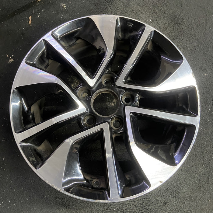 16" CIVIC 13 16x6.5, , curved 10 spoke Original OEM Wheel Rim - Angle View