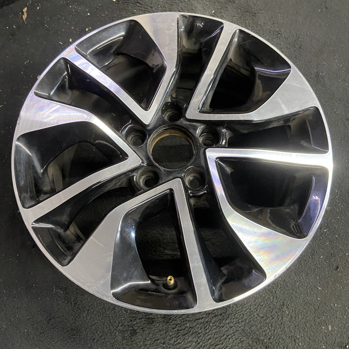 16" CIVIC 13 16x6.5, , curved 10 spoke Original OEM Wheel Rim - Side Profile