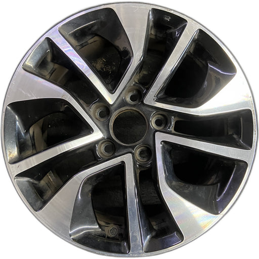 16" CIVIC 13 16x6.5, , curved 10 spoke Original OEM Wheel Rim - Front View