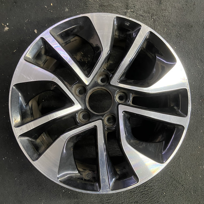 16" CIVIC 13 16x6.5, , curved 10 spoke Original OEM Wheel Rim - Angle View