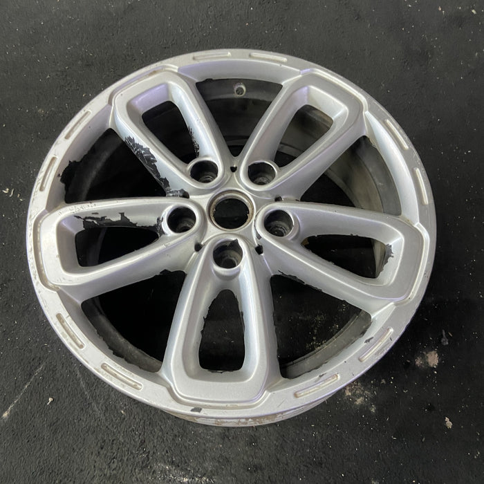 17" COUNTRYMAN 15-17 17x7, triangle spoke, dark gray Original OEM Wheel Rim - Close-Up Detail