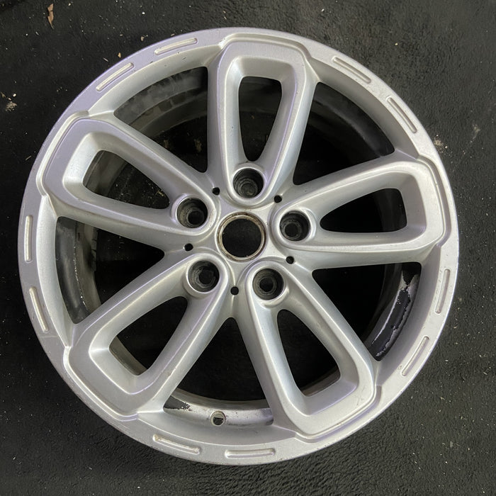 17" COUNTRYMAN 15-17 17x7, triangle spoke, dark gray Original OEM Wheel Rim - Angle View