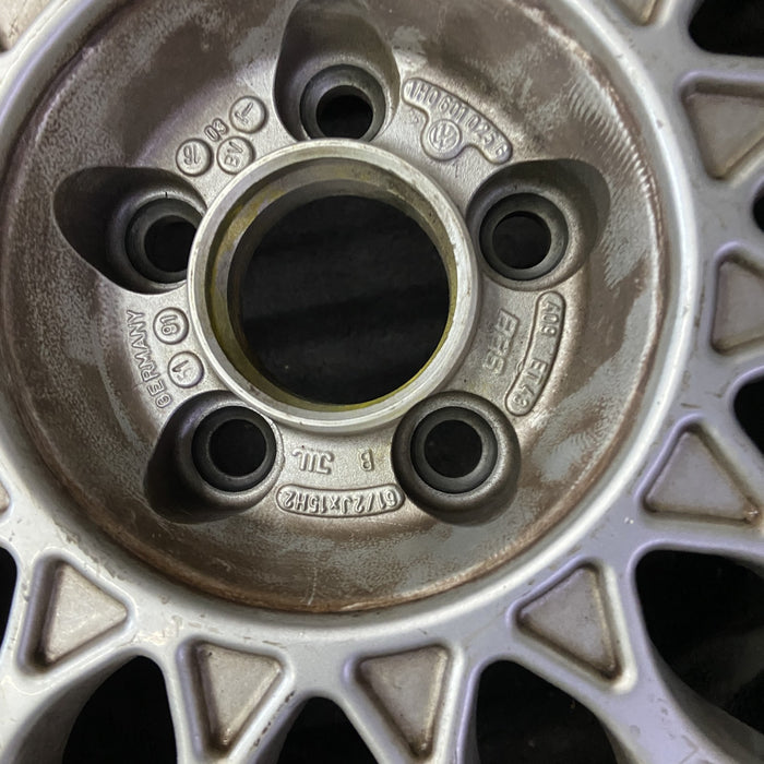 15" CORRADO 92 15x6.5 , 6 cylinder Original OEM Wheel Rim - Back View