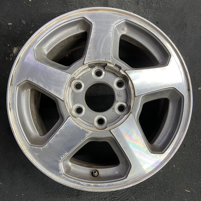 16" TRAILBLAZER 02-03 16x7, aluminum, 5 spoke, opt QC3 , Original OEM Wheel Rim - Angle View