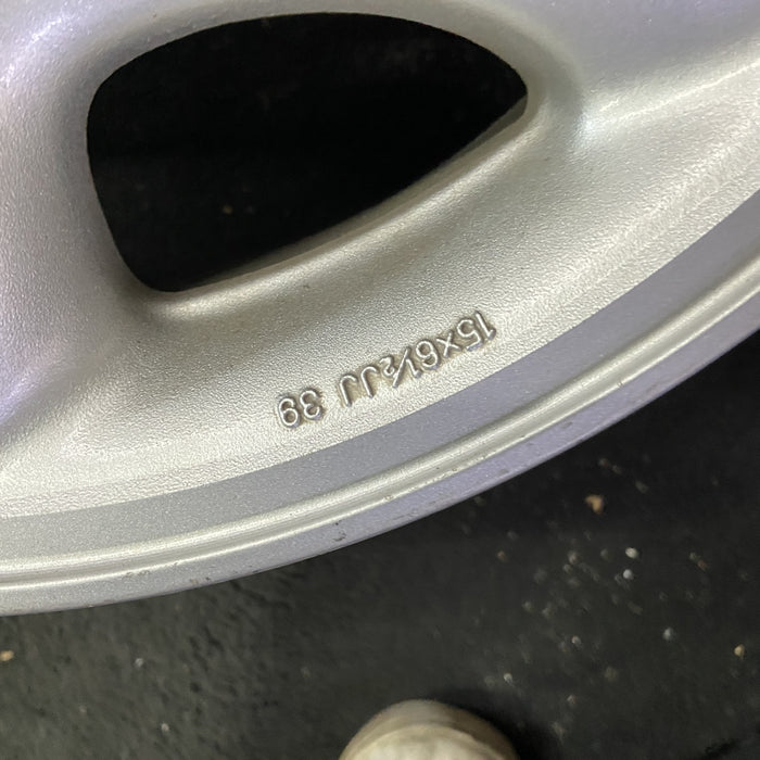 15" CELICA 90-93 15x6.5, alloy, R. Original OEM Wheel Rim - Back View