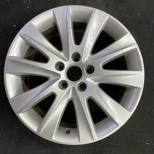 17" TIGUAN 09-11 17x7, 10 spoke, w/raised edge Original OEM Wheel Rim - Angle View
