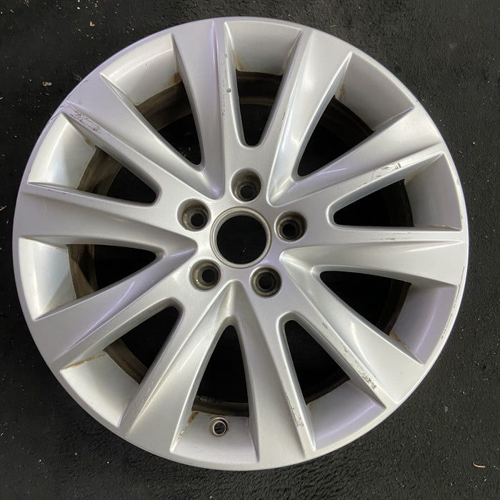 17" TIGUAN 09-11 17x7, 10 spoke, w/raised edge Original OEM Wheel Rim - Angle View