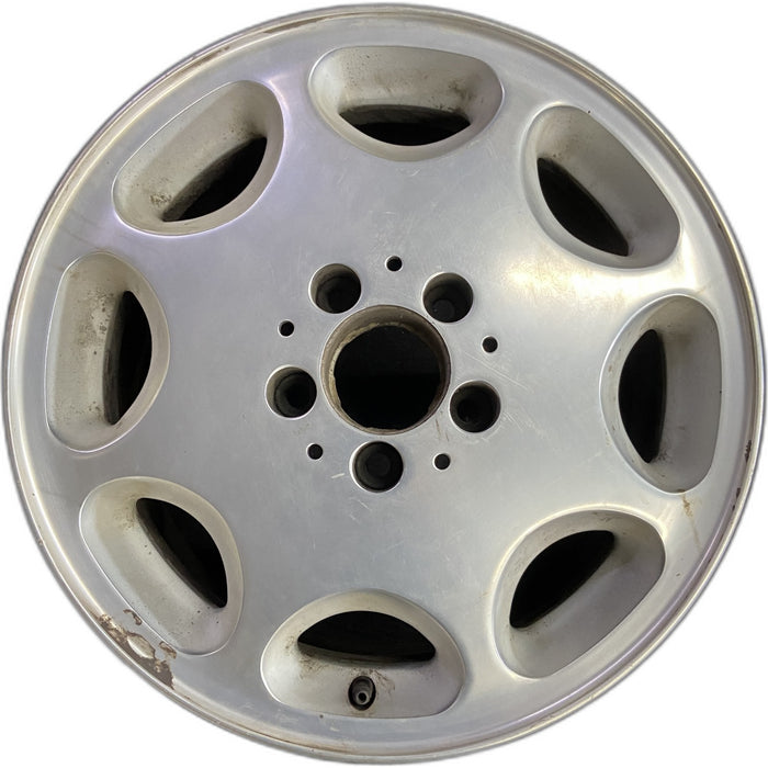 16" MERCEDES 300D 92-93 140 Type; , alloy, 8 hole Original OEM Wheel Rim - Front View