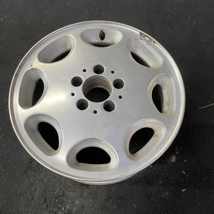 16" MERCEDES 300D 92-93 140 Type; , alloy, 8 hole Original OEM Wheel Rim - Close-Up Detail