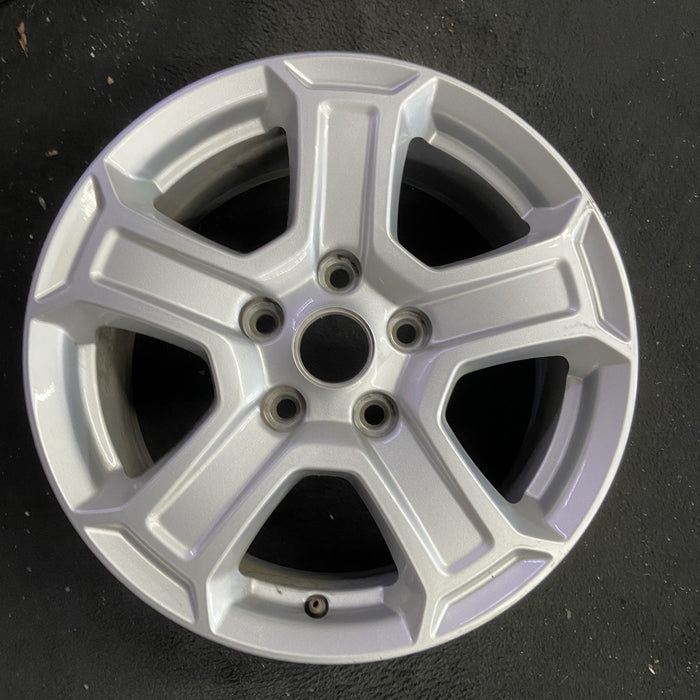 17" WRANGLER 18 VIN X , 17x7.5, , aluminum, straight spoke, w/recessed outer - Angle View