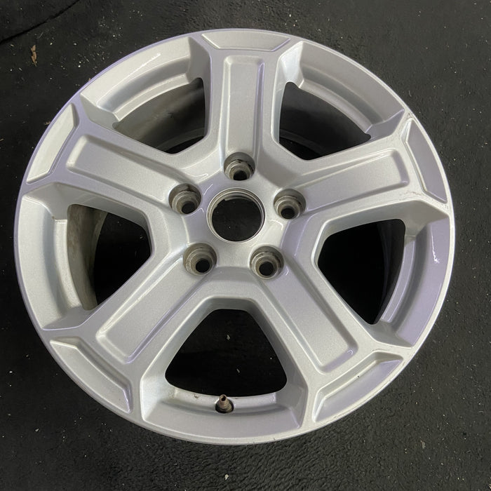 17" WRANGLER 18 VIN X , 17x7.5, , aluminum, straight spoke, w/recessed outer spoke Original OEM Wheel Rim