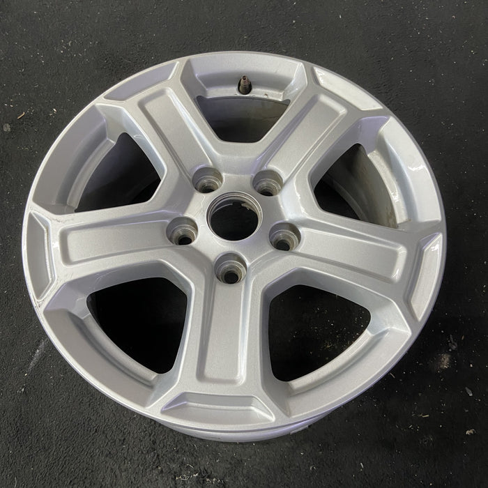 17" WRANGLER 18 VIN X , 17x7.5, , aluminum, straight spoke, w/recessed outer spoke Original OEM Wheel Rim