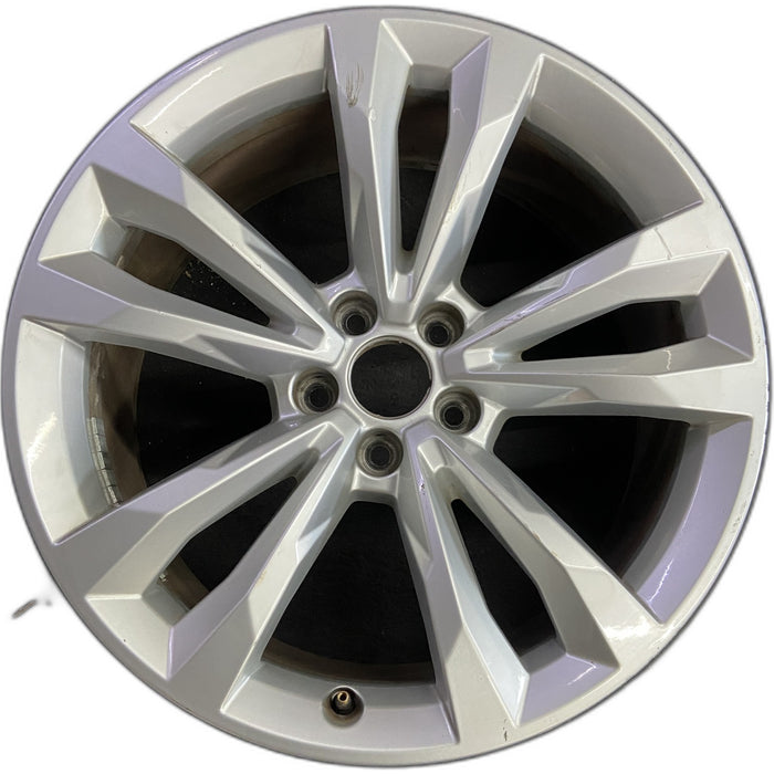 19" AUDI Q7 17 19x8.5, , V spoke Original OEM Wheel Rim - Front View