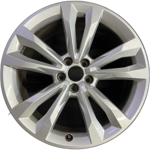 19" AUDI Q7 17 19x8.5, , V spoke Original OEM Wheel Rim - Front View