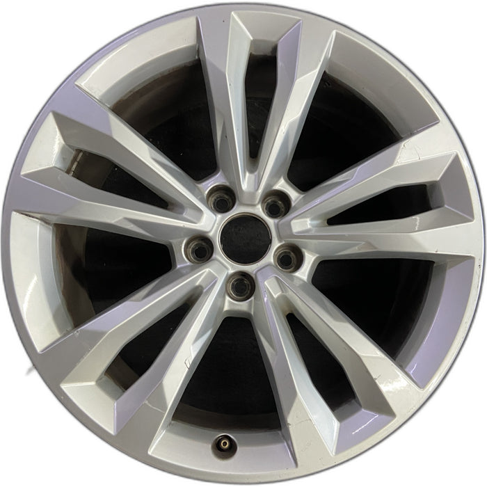 19" AUDI Q7 17 19x8.5, , V spoke Original OEM Wheel Rim - Front View