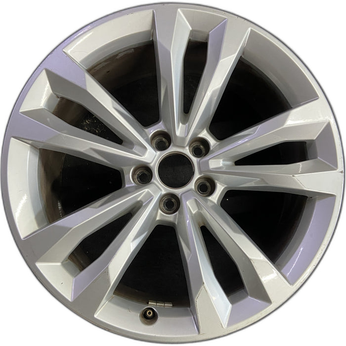 19" AUDI Q7 17 19x8.5, , V spoke Original OEM Wheel Rim - Front View