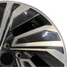17" JETTA 19-20 17x7 turbine design gold Original OEM Wheel Rim - Side Profile
