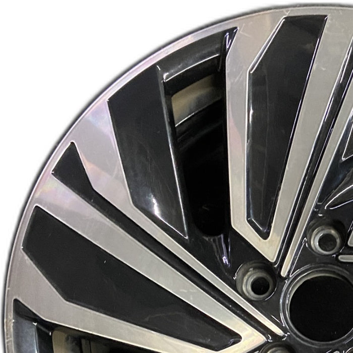 17" JETTA 19-20 17x7 turbine design gold Original OEM Wheel Rim - Angle View