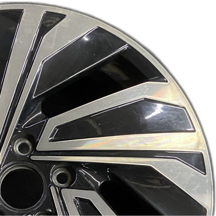 17" JETTA 19-20 17x7 turbine design gold Original OEM Wheel Rim - Side Profile